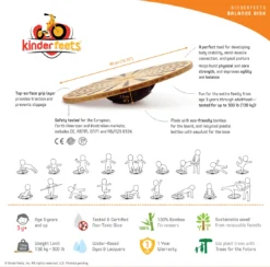 Kinderfeets Balance Disk Bamboo -Schleich Verkaufe 0850007036317 5