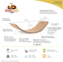 Kinderfeets Balance Board Aus Holz Klein - Natur -Schleich Verkaufe 0850007036348 5