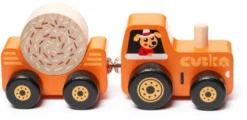 Cubika 15351 15351-Tractor De Madera Kinderspielzeug Aus Holz, Mehrfarbig -Schleich Verkaufe 4823056515351