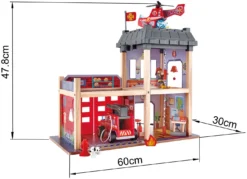 Hape Großstadt-Feuerwache Spieleset | Feuerwache Für Kinder Aus Holz, Unterstützt Die Motorische Entwicklung Und Fördert Das Gemeinsame Spiel -Schleich Verkaufe 6943478021600 1