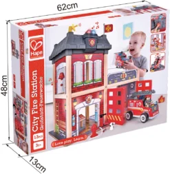 Hape Großstadt-Feuerwache Spieleset | Feuerwache Für Kinder Aus Holz, Unterstützt Die Motorische Entwicklung Und Fördert Das Gemeinsame Spiel -Schleich Verkaufe 6943478021600