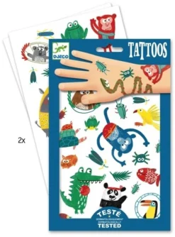 Djeco Abzieh-Tattoos Wilde Tiere