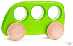 Bajo Houten Speelgoed Bus - Groen