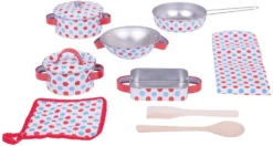 Bigjigs BJ631 Tinnen Pannenset, 10dlg