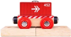 Bigjigs Container-Wagen - Rot (4)