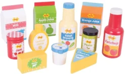 BigJigs Holzküche Zubehör Chilled Groceries