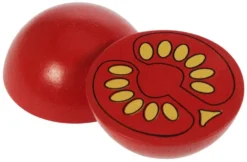 BigJigs Holzküche Zubehör Halbe Tomate, Stück