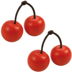 BigJigs Holzküche Zubehör Kirschen, Stück