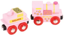Bigjigs Rail Lokomotive Rosa Mit Tender