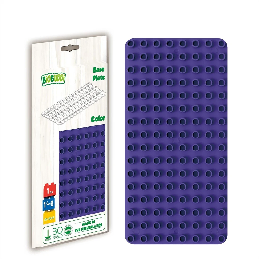 BiOBUDDi BB-0017 PURPLE Building Toy Accessory Grundplatte Violett 1 BiOBUDDi BB-0017 PURPLE Building Toy Accessory Grundplatte Violett