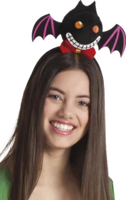 Merkloos Boland 01002 - Haarreif Fledermaus, Einheitsgröße, Schwarz