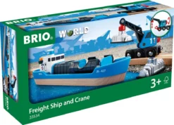 BRIO Containerschiff Mit Kranwagen -Schleich Verkaufe brio containerschiff mit kranwagen 3