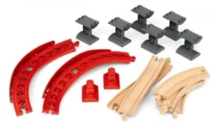 Brio Kurvenbahnschienen-Set Aufsteigend 16-teilig - 33995