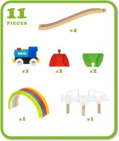 Brio My First Train Track Luminous Rainbow Set - 11 Teile -Schleich Verkaufe brio mijn eerste treinbaan lichtgevende regenboog set 11 delig