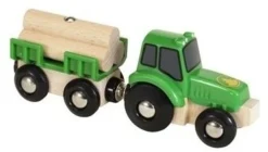 BRIO Traktor Mit Holz-Anhänger