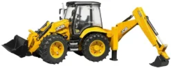 Bruder 02454 - JCB 5CX Eco Baggerlader, Kompatibel Mit Bworld Figur