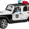 Duracell Bruder 02526 - Jeep Wrangler Unlimited Rubicon Polizei Fahrzeug Mit Polizist Und Ausstattung