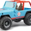 BRUDER Jeep Cross Country Racer Blau Mit Rennfahrer