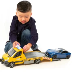 Bruder MB Sprinter Autotransporter Licht Geluid (02675) -Schleich Verkaufe bruder mercedes benz sprinter autotransporter met licht en geluid plus roadster 2675