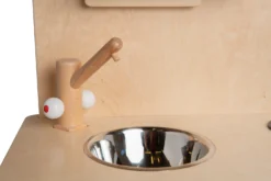 Van Dijk Toys Küchenblock, Herd Und Spüle Mit Rückwand Natural White -Schleich Verkaufe detail wasbak