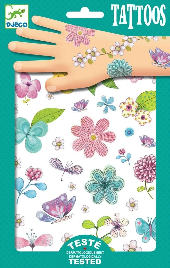 Djeco DJ09585 - Tattoos - Fair Flowers Of The Field 1 Djeco DJ09585 - Tattoos - Fair Flowers Of The Field