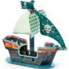Djeco - Pop To Play Piratenschiff 3D