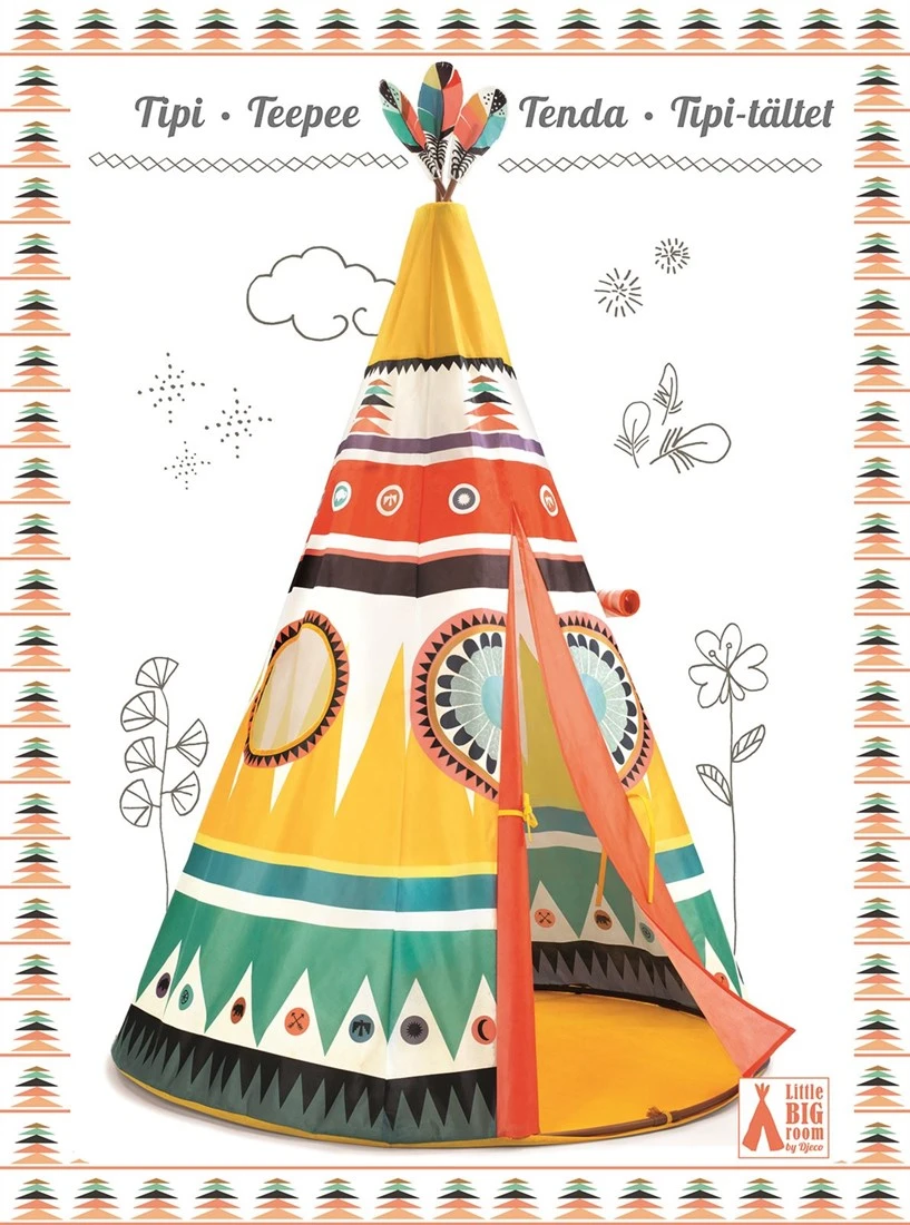Djeco Spielzelt Zimmerzelt Teepee 2 Djeco Spielzelt Zimmerzelt Teepee – Bild 2