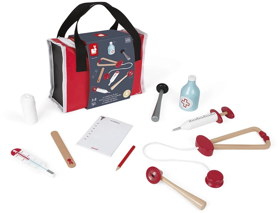 Janod Doktortasche (Inkl. 10 Teile Zubehör) 3 Janod Doktortasche (Inkl. 10 Teile Zubehör) – Bild 3