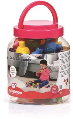 Edushape Kiddy-Verbindungen - 36 Stück (Topf) -Schleich Verkaufe edushape kiddy verbindungen 36 stueck topf 3