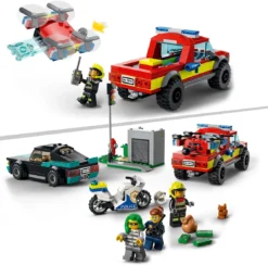 LEGO City Feuerwehr - Verfolgung Von Feuerwehr Und Polizei 60319 -Schleich Verkaufe extra afbeelding voor 5702017161037 1