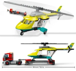 LEGO City Große Fahrzeuge - Rettungshubschrauber Transport 60343 -Schleich Verkaufe extra afbeelding voor 5702017161150 2