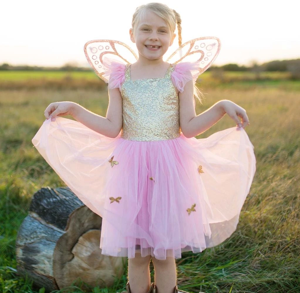 Great Pretenders Great Presenders Butterfly Dress W/wings Mützen, Masken Und Partyzubehör, Gold (32325) 3 Great Pretenders Great Presenders Butterfly Dress W/wings Mützen, Masken Und Partyzubehör, Gold (32325) – Bild 3