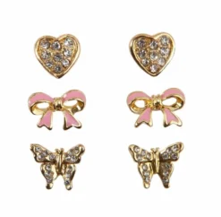 Great Pretenders Boutique Dazzle Ohrringe Mit Nieten, 3 Sets