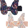 Great Pretenders Boutique Rockstar Schmetterling Haarspangen, 2 Stile Sortiert