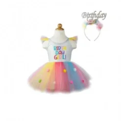 Great Pretenders Geburtstag Mädchen Kleid Und Stirnband, Multi SIZE US 3-4