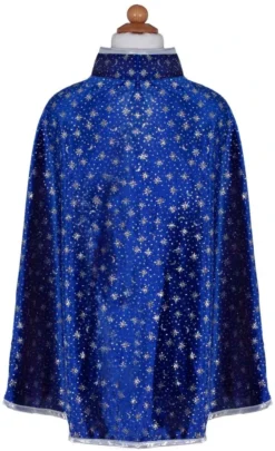 Great Pretenders - Glitter Wizard Cape&Hat Mützen, Masken Und Partyzubehör, Blau (61083)