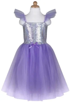 Great Pretenders Robe De Princesse Sequins Chatoyants Lila, Taille US 3-4
