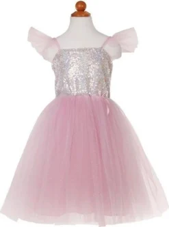 Great Pretenders Robe De Princesse Sequins Chatoyants Rose, Taille US 3-4