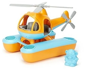 Green Toys Wasserhelikopter - Orange Oberseite 2 Green Toys Wasserhelikopter - Orange Oberseite – Bild 2