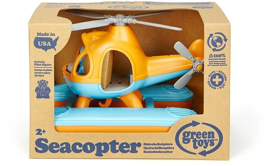 Green Toys Wasserhelikopter - Orange Oberseite 3 Green Toys Wasserhelikopter - Orange Oberseite – Bild 3
