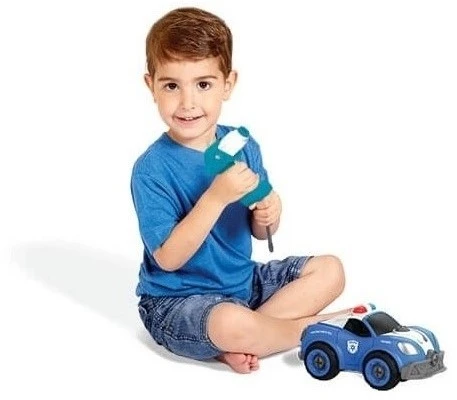 Edushape Großer Wagen – Baue Es Selbst + Fernbedienung (Batterie) - Polizei 3 Edushape Großer Wagen – Baue Es Selbst + Fernbedienung (Batterie) - Polizei – Bild 3