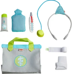 HABA 306206 Zubehör Für Puppen, Beige | Blau | Weiß | Grün