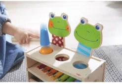 HABA Klang-Klopfbank Froschkonzert -Schleich Verkaufe haba klang klopfbank froschkonzert 3