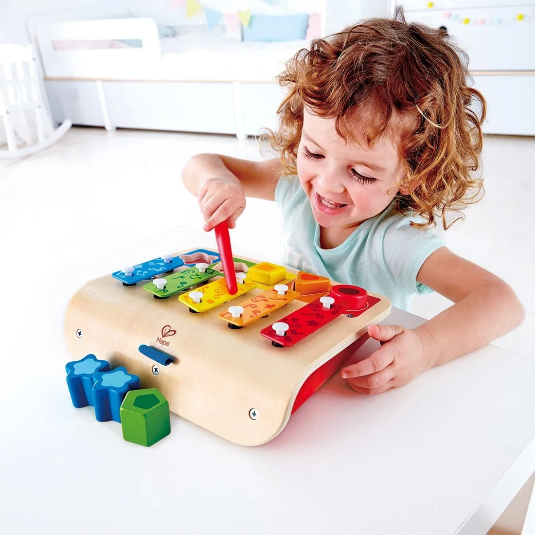 Hape E0334 Xylophon-Piano Shape Sorter, Multicolour 2 Hape E0334 Xylophon-Piano Shape Sorter, Multicolour – Bild 2