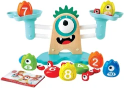 Hape E0511 Monster-Waage Lernspielzeug, Erstes Zählen Und Rechnen, Ab 3 Jahren