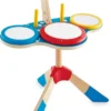 Hape E0613 Schlagzeug Und Becken, Mehrfarbig