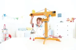 Hape E3011 - Großer Baukran, Drehbarer Baukran Inkl. Zubehör, Aus Holz -Schleich Verkaufe hape e3011 grosser baukran drehbarer baukran inkl zubehoer aus holz 3