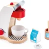 Hape E3146 - Meine Kaffeemaschine, Zubehör Für Kinderküche Und Kaufladen, Aus Holz