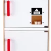 Hape E3153 - Weißer Kühlschrank Mit Gefrierfach, Spielzeug-Kühlschrank Mit Vielen Funktionen, Aus Holz, Ab 3 Jahren, Weiß