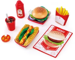 Hape E3160 - Fastfood-Set, Küchenspielzeug
